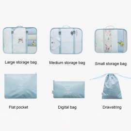 Seven-piece Travel Storage Bag Luggage Underwear Storage Travel Finishing Bag Clothing Storage Bag