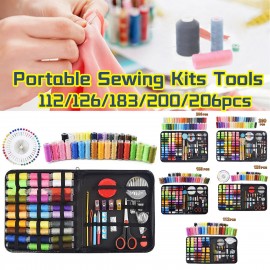 Sewing Box 112/183/200Piece Set Sewing Bag Travel Sewing Bag Home DIY Sewing Kit