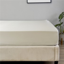 Simulated Silk Fitted Sheet Satin Bed Cover Comfortable And Soft