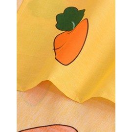 Small Fresh Pure Cotton Carrot Print Bedroom Single Sheets