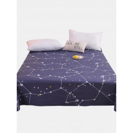 Small Fresh Pure Cotton Polaris Print Bedroom Single Sheets