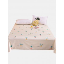 Small Fresh Pure Cotton Print Sheets Bedding Bedroom Cartoons Pineapple Single Double Sheets