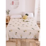 Small Fresh Pure Cotton Print Sheets Bedding Bedroom Pineapple Single Double Sheets