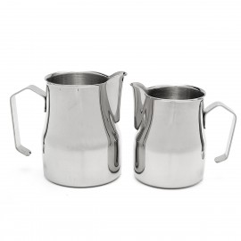 Stainless Steel Frothing Coffee Pitcher Milk Coffee Milk Jug Silver