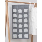 Storage Hanging Bag Hanging Oxford Cloth Wall Hanging Fabric Large Capacity Double Underwear Socks Storage Bag