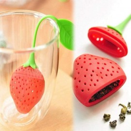 Strawberry Tea Strainer Tea Bags Silicone Loose-leaf Tea Infuser Filter Diffuser Fun Cartoon Tea Accessories