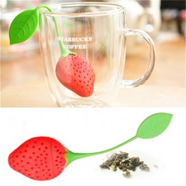 Strawberry Tea Strainer Tea Bags Silicone Loose-leaf Tea Infuser Filter Diffuser Fun Cartoon Tea Accessories