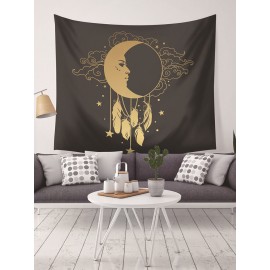 Sun Moon Mandala Pattern Tapestry Wall Hanging Tapestries Living Room Bedroom Decoration