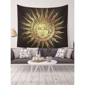 Sun Moon Mandala Pattern Tapestry Wall Hanging Tapestries Living Room Bedroom Decoration