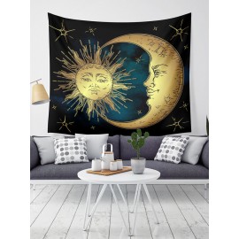 Sun Moon Mandala Pattern Tapestry Wall Hanging Tapestries Living Room Bedroom Decoration