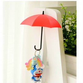 Umbrella Shaped Creative Wall Strong Hook Key Hair Pin Holder Colorful Organizer Bathroom