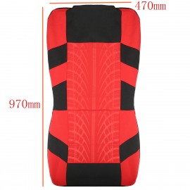 Universal 9PCS Full Set  Auto Seat Covers Tyre Track Embossed Car Seat Cover For Car Truck SUV Van 4 Colors Durable Polyester Material