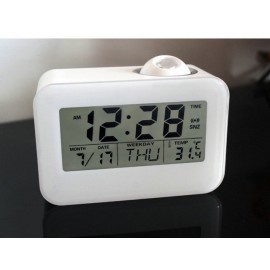 Voice-activated Projection Clock Fashion Electronic Alarm Clock Student Child Old Man Mute Bedside Smart Clock Person Clock