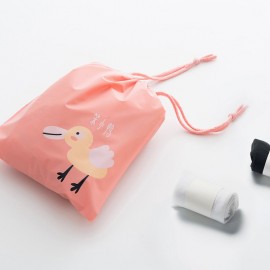 Waterproof Cartoon Animal Print Storage Bag Clothing Toy Drawstring Storage Bag