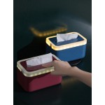 Waterproof Tissue Holder Bathroom Napkin Dispenser Tissue Box with Night Lights