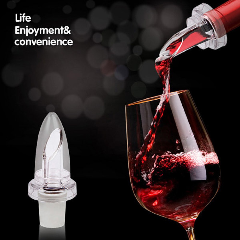 White Red Wine Aerator Pour Spout Bottle Stopper Aerating Decanter Pourer