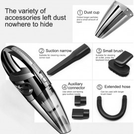 Wireless Vacuum Cleaner Led Light 120w High Power Dry Wet Portable Handheld Cordless Car Vacuum