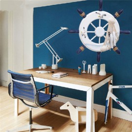 Wood Boat Ship Wheel Rudder Nautical Decoration Beach Home Wall Hanging Decorations